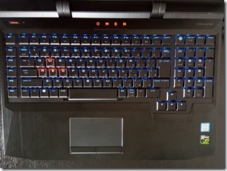 OMEN X by HP 17-ap000シリーズのキーボード